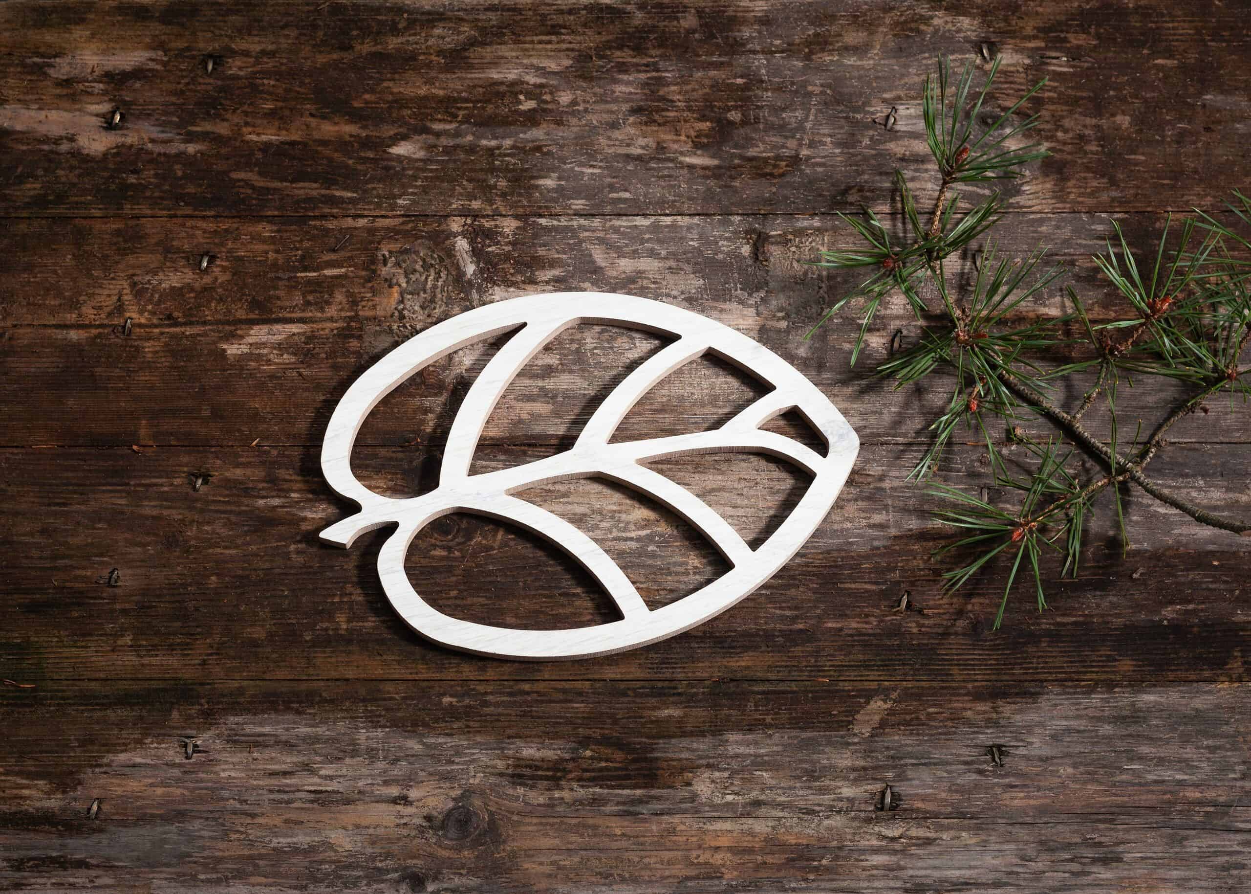 LEAF kattausalusta valkoinen